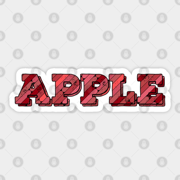 Apple Fruit name Sticker by Magic Spread
